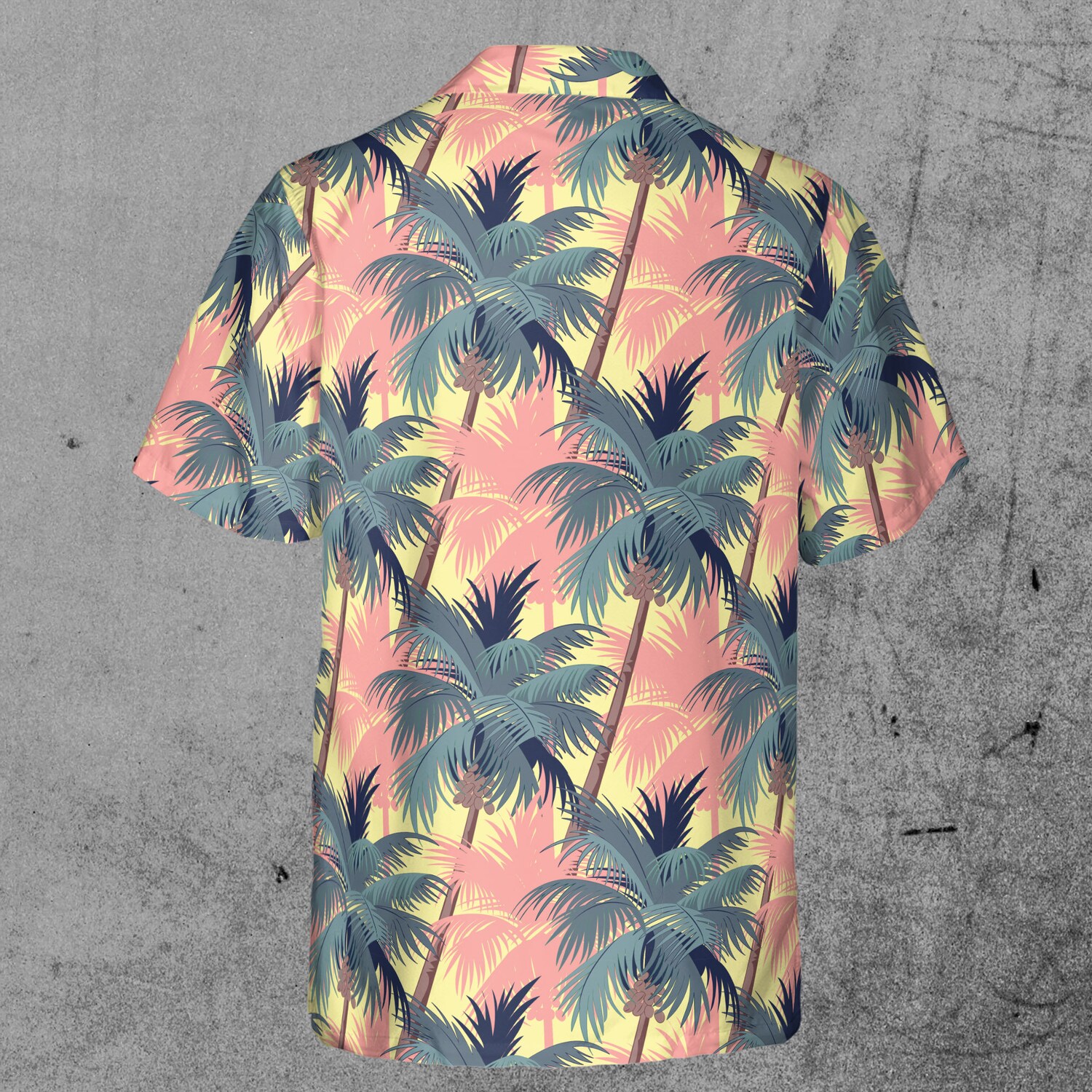 Retro Tropical Palm Tree Beach Holiday Hawaiian Shirt image 2