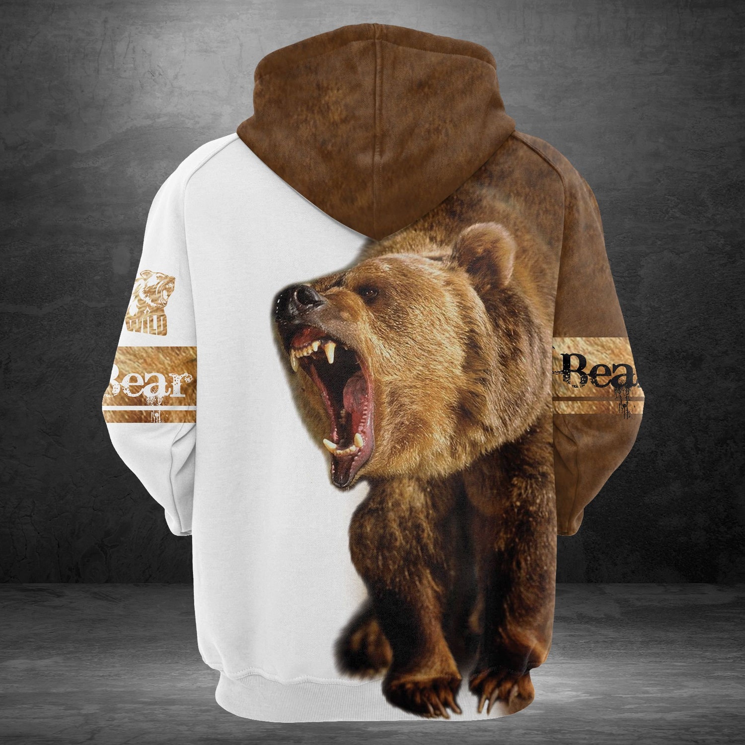 Unisex Bear Lover Hoodie Bear Forest Sweatshirt Novelty Bear Pullover Gift image 3