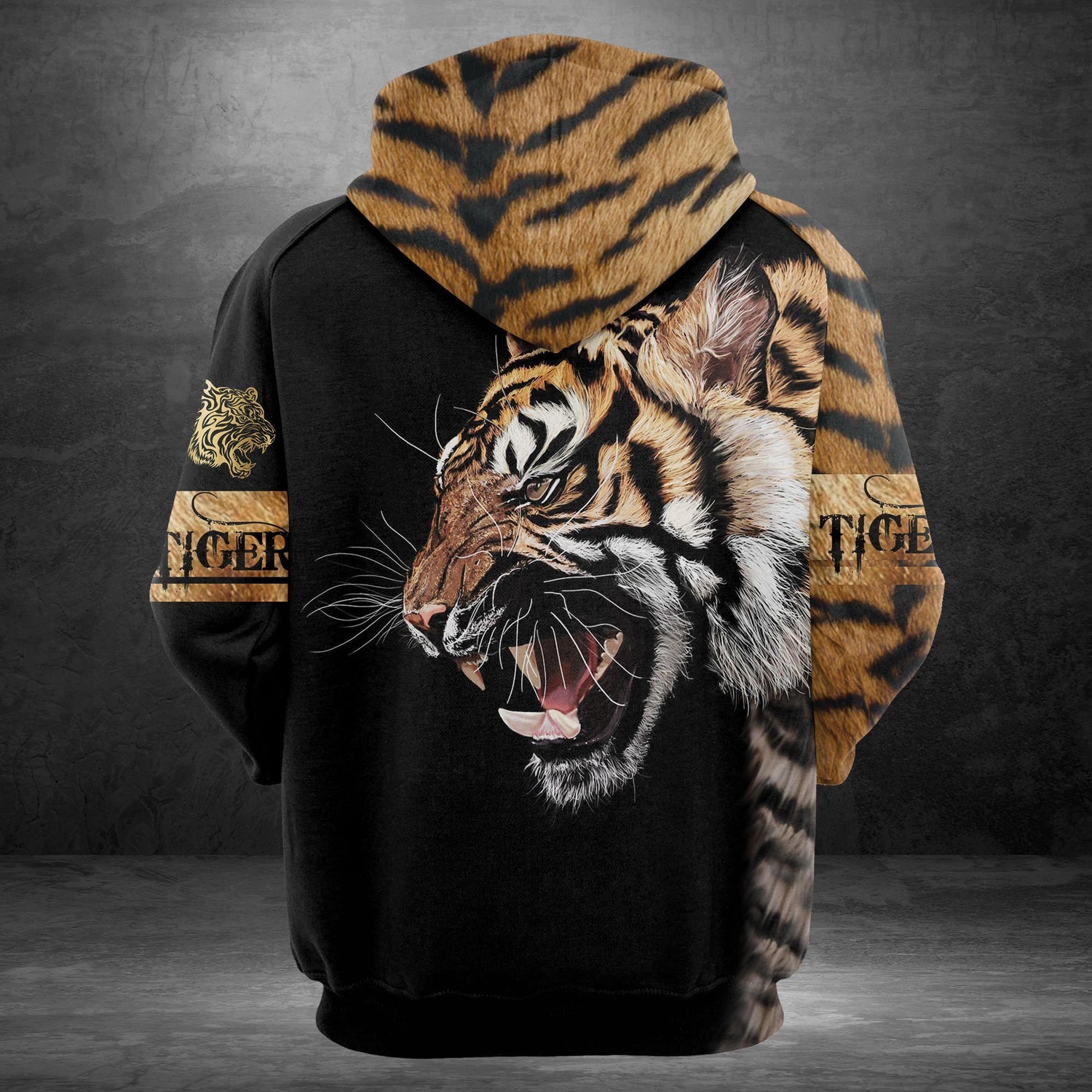 Unisex Tiger Lover Hoodie Novelty Sweatshirt Animal Lover Gift image 3