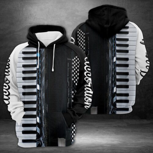 Unisex Accordion Hoodie Music Lover Gift Novelty Accordion Sweatshirt image 0