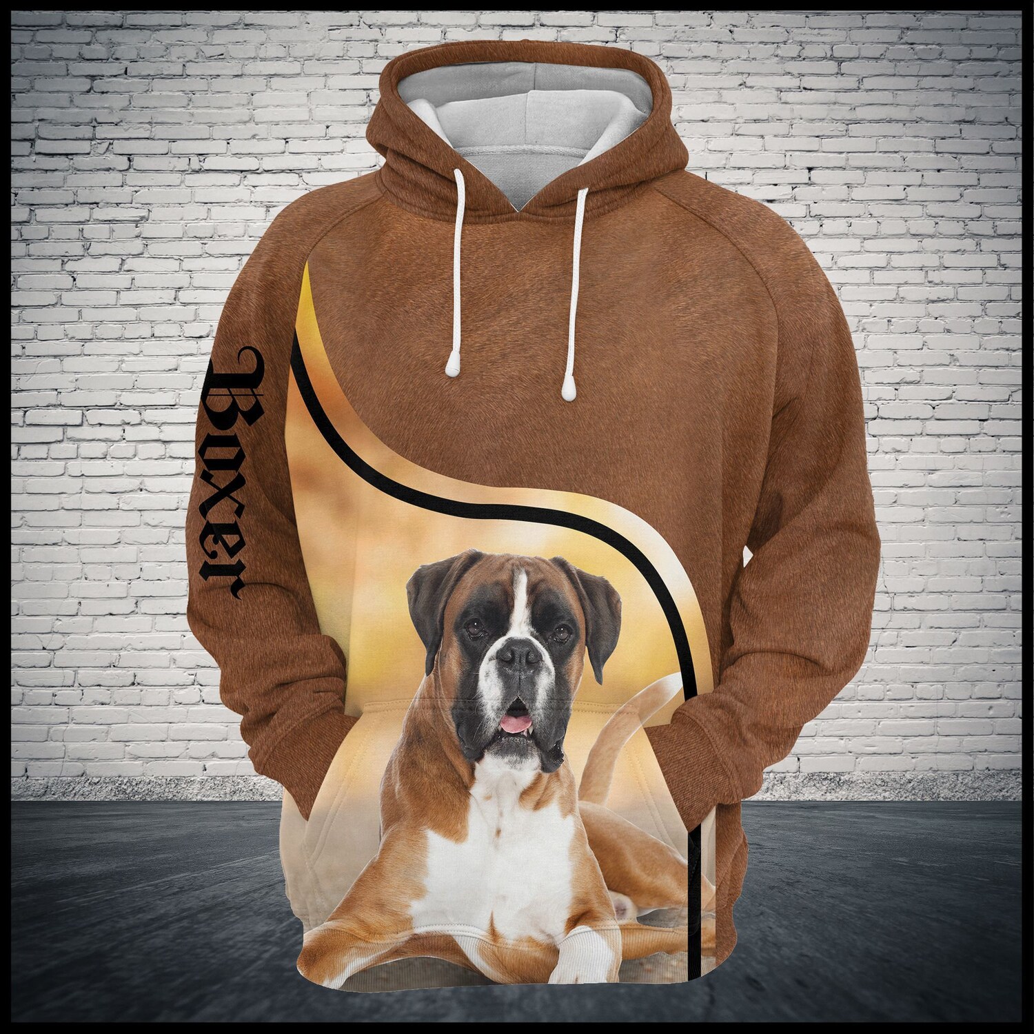 Unisex Boxer Dog Hoodie Sweatshirt Boxer Pullover Dog Lover Gift Cozy Boxer Apparel image 1