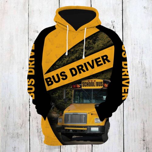 Unisex Bus Driver Hoodie School Bus Driver Gift Comfortable Bus Driver Apparel image 1