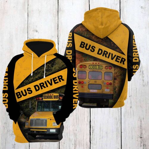 Unisex Bus Driver Hoodie School Bus Driver Gift Comfortable Bus Driver Apparel image 0