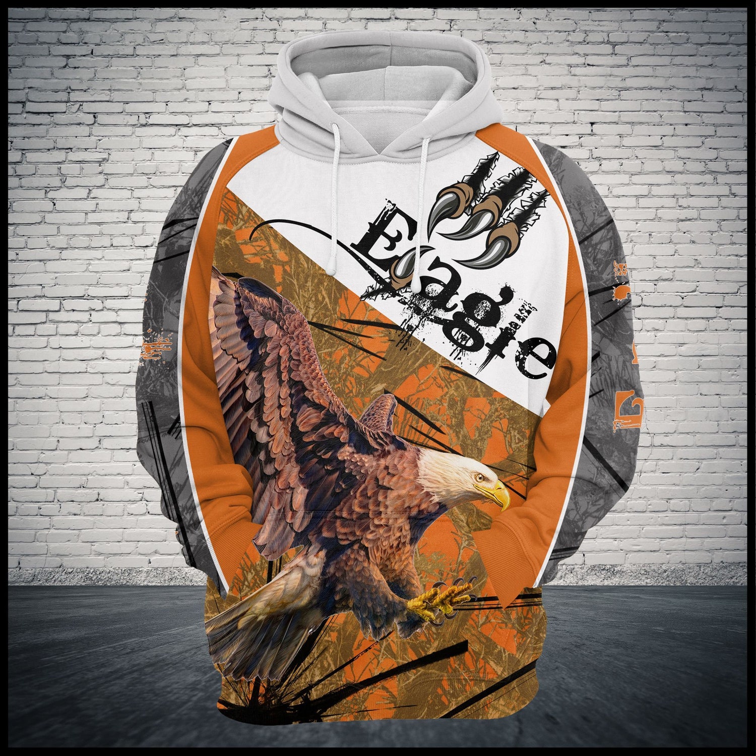 Unisex Eagle Flying Hoodie Sweatshirt Animal Pullover Eagle Sweatshirt Gift image 1