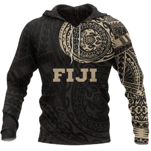 Unisex Fiji Polynesian Tattoo Style Pullover Hoodie image 0