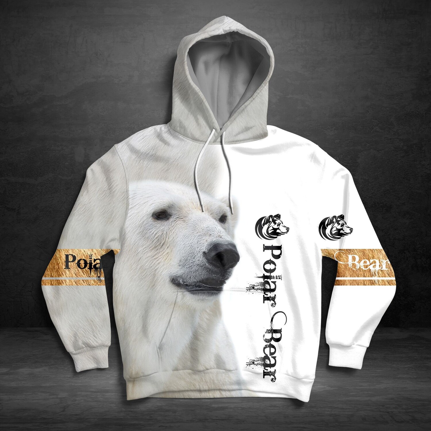 Unisex Polar Bear Lover Hoodie Novelty Polar Bear Sweatshirt Animal Lover Gift image 1