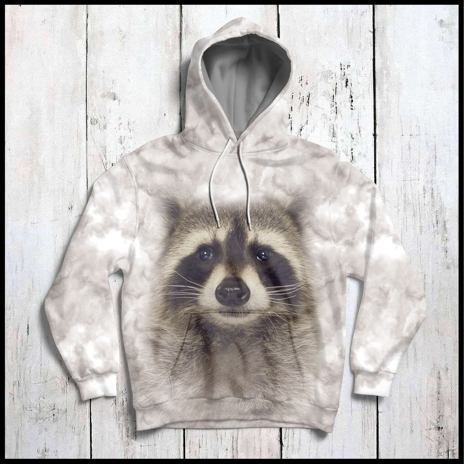 Raccoon Hoodie Cozy Animal Lover Gift image 3