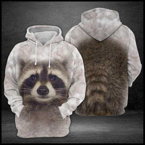 Raccoon Hoodie Cozy Animal Lover Gift image 0