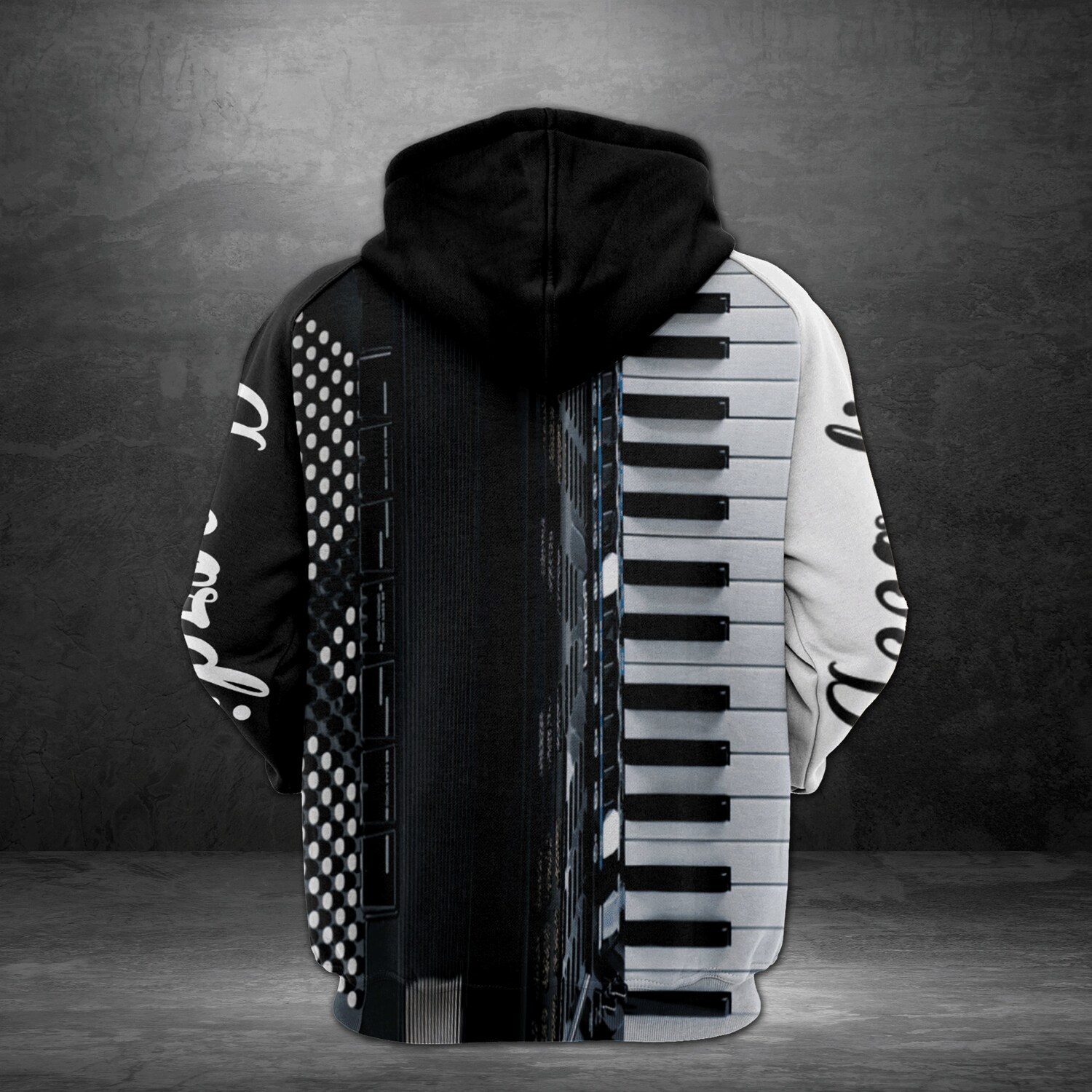 Unisex Accordion Hoodie Music Lover Gift Novelty Accordion Sweatshirt image 2