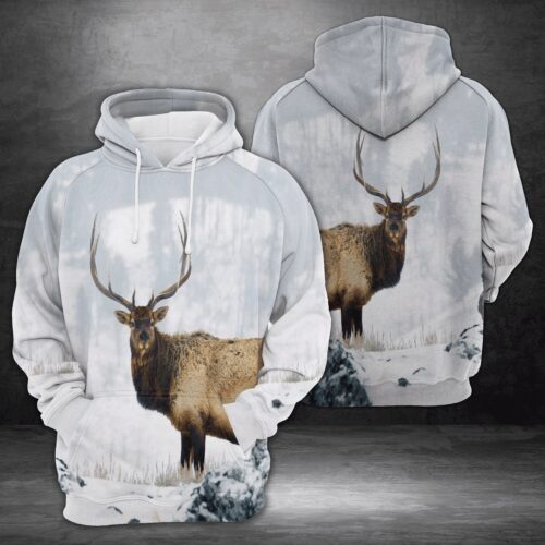 Unisex Novelty Deer Hoodie Deer Lover Sweatshirt Perfect Deer Lover Gift Deer Pullover image 0