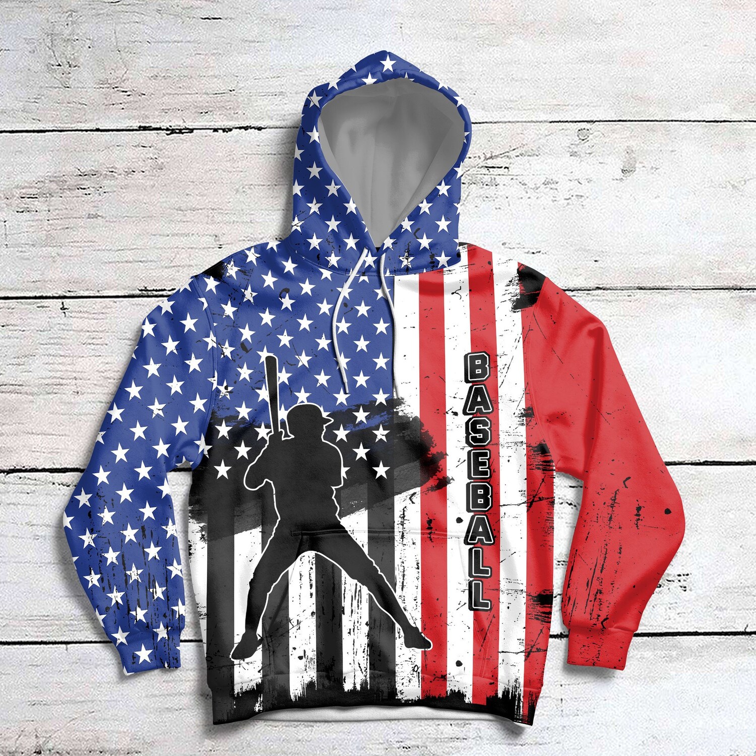 Baseball Lover Sweatshirt Hoodie Pullover American Baseball Gift Sports Fan Apparel image 1