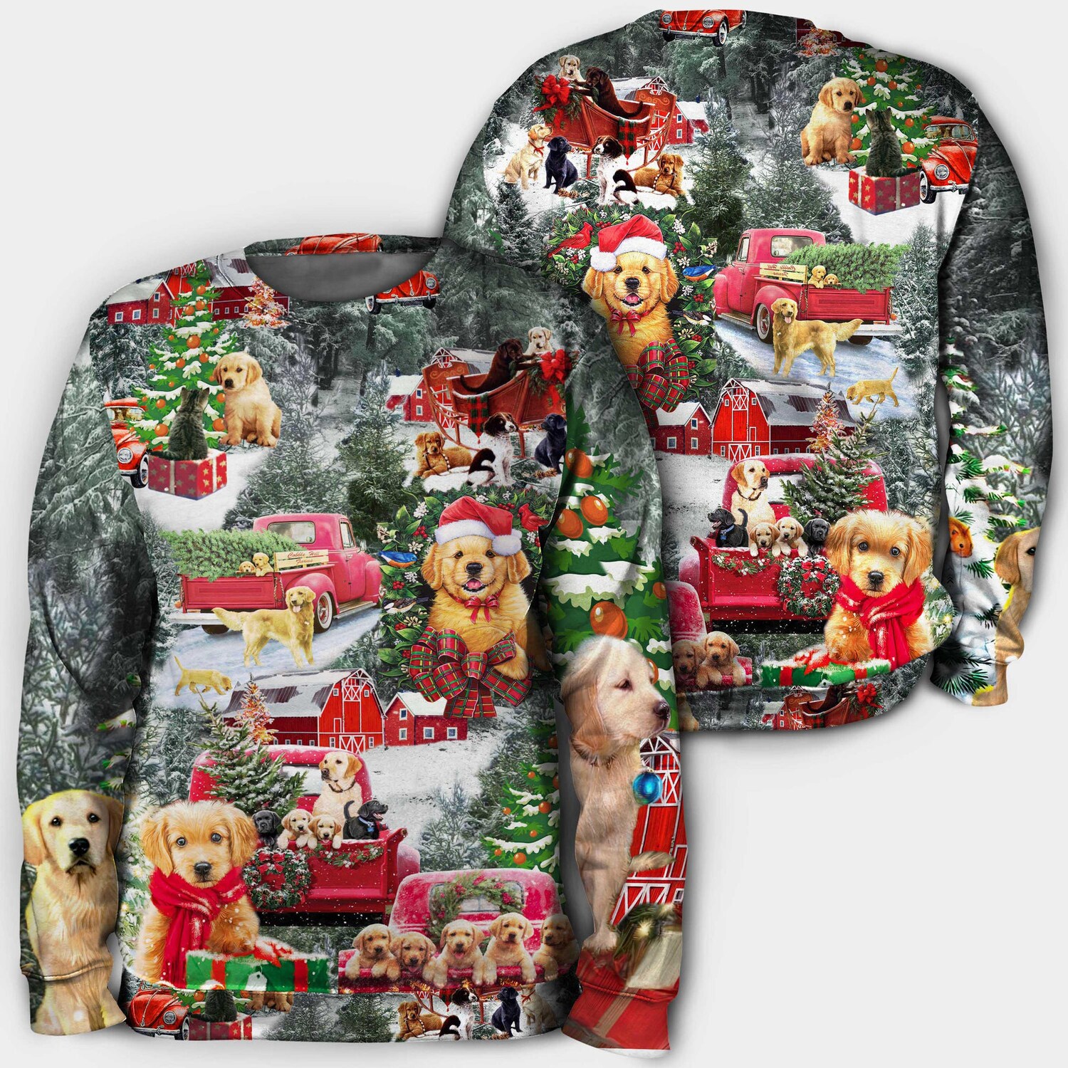 Unisex Christmas Dog Lover Hoodie Sweatshirt Holiday Dog Pullover Gift Xmas Dog Shirt image 2