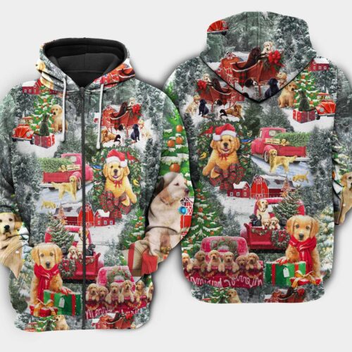 Unisex Christmas Dog Lover Hoodie Sweatshirt Holiday Dog Pullover Gift Xmas Dog Shirt image 1