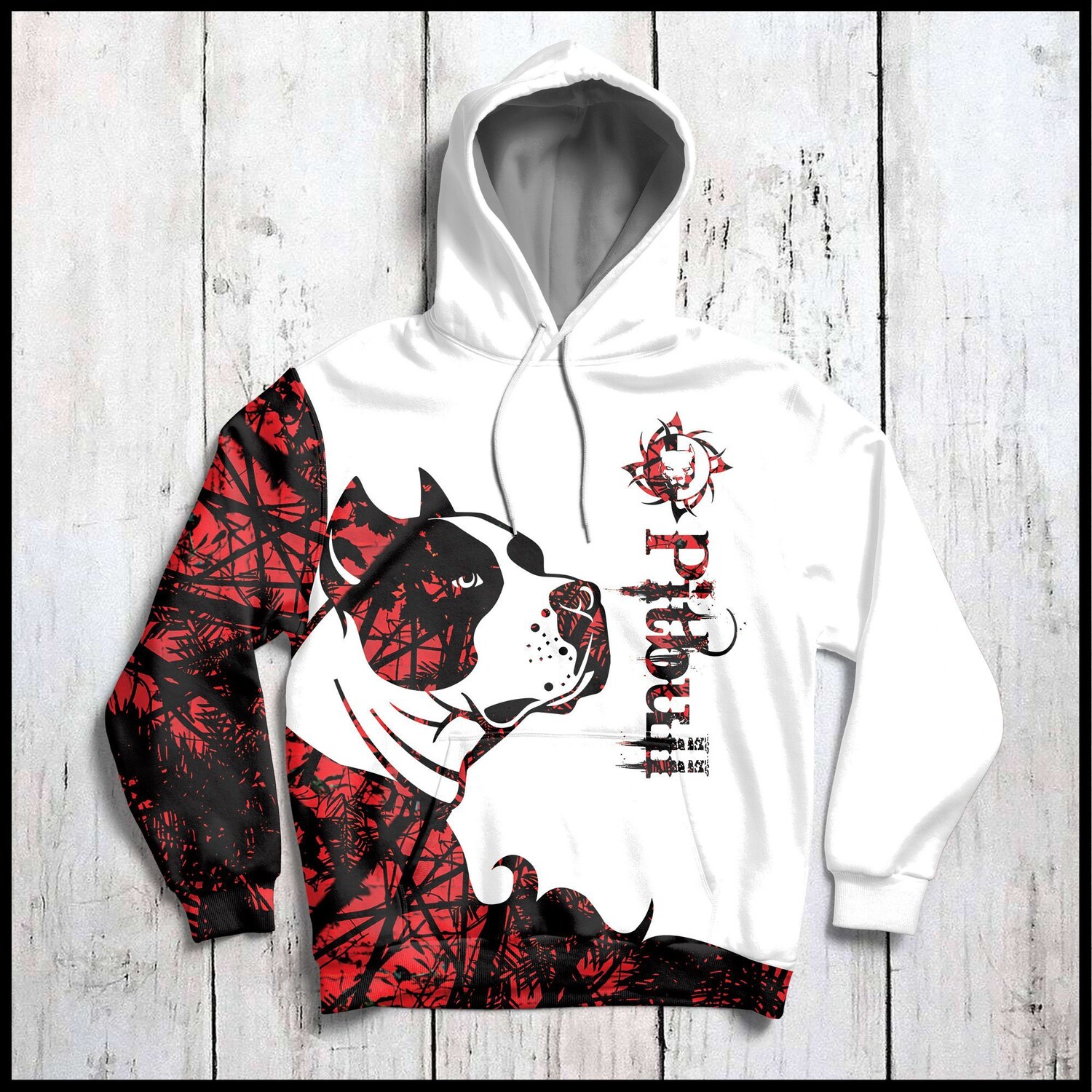 Unisex Pitbull Lover Hoodie Dog Lover Pullover Sweatshirt Perfect Dog Lover Gift image 1