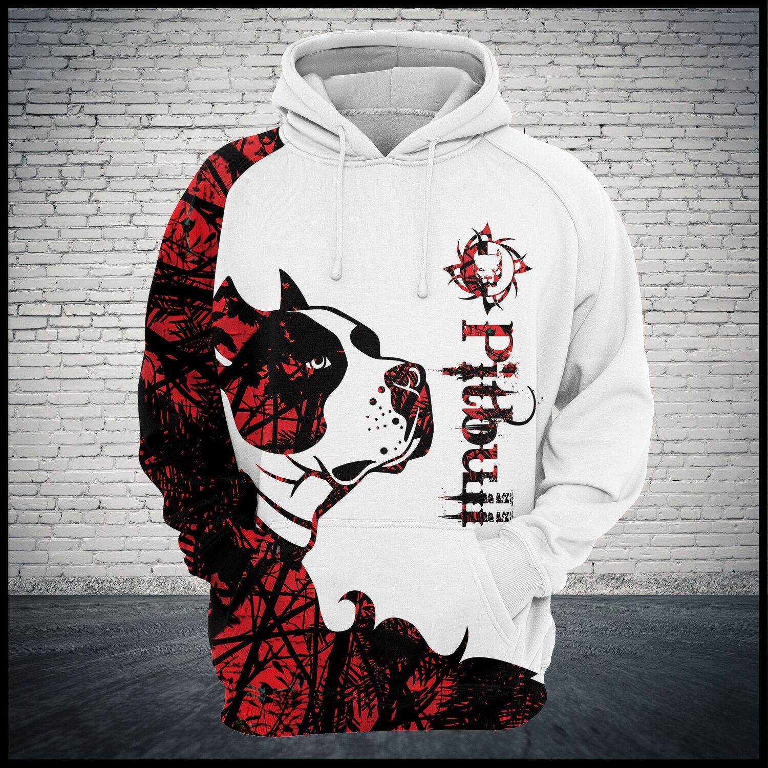 Unisex Pitbull Lover Hoodie Dog Lover Pullover Sweatshirt Perfect Dog Lover Gift image 2