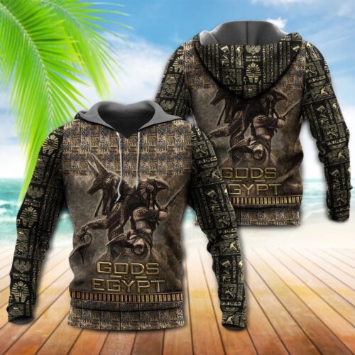 Ancient Egypt Gods Hoodie Sweatshirt Egyptian Lover Gift Mythology Pullover image 0