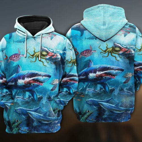 Shark Lover Assassin Style Limited Edition Hoodie Sweatshirt Shark Gift for Men Women image 0