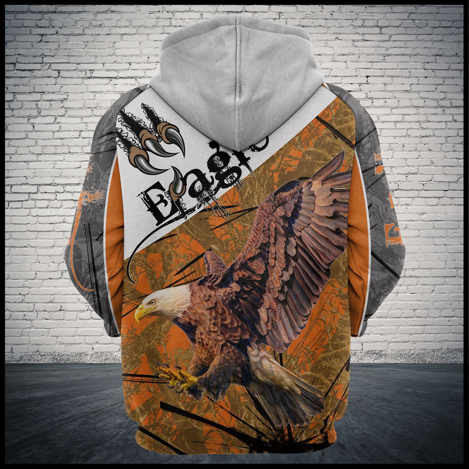 Unisex Eagle Flying Hoodie Sweatshirt Animal Pullover Eagle Sweatshirt Gift image 2