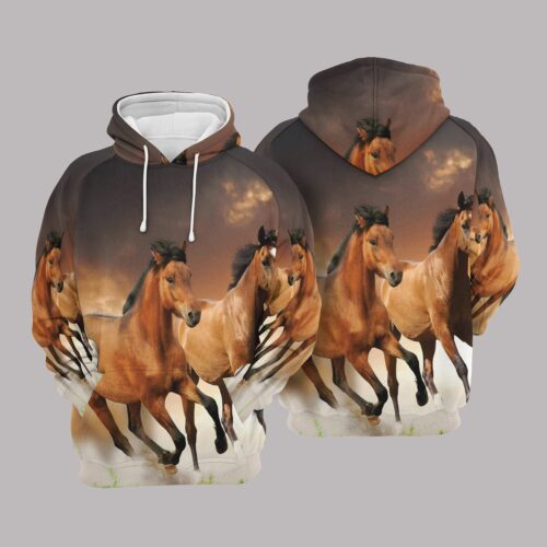 Horse Lover Sweatshirt Hoodie Equestrian Pullover Animal Lover Gift Horse Zip Hoodie image 0