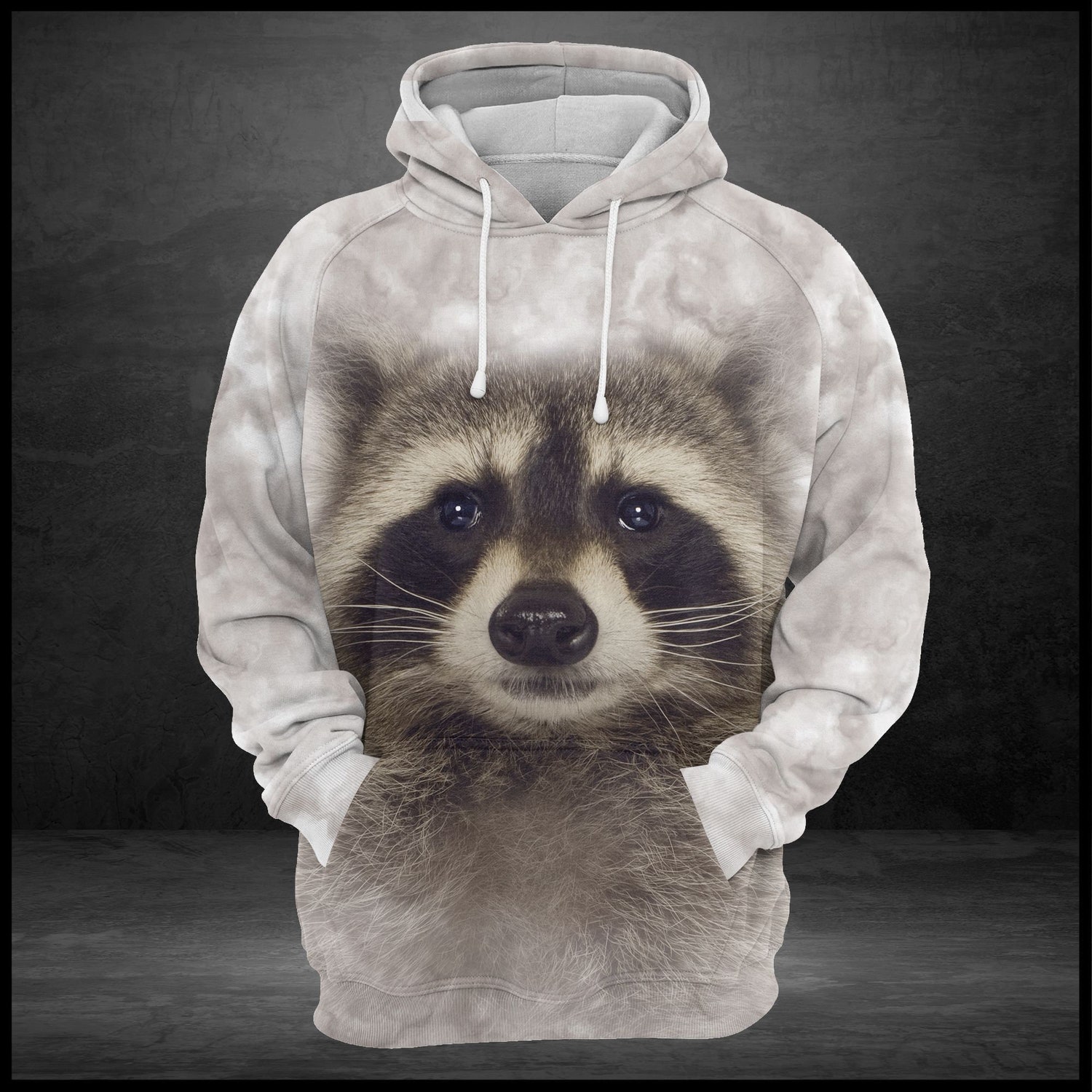 Raccoon Hoodie Cozy Animal Lover Gift image 1