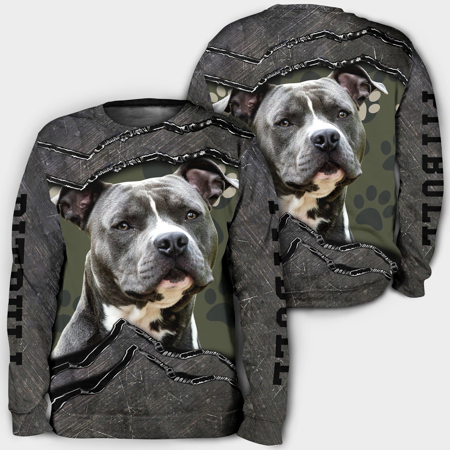 Pitbull Dog Lover Hoodie Sweatshirt Pitbull Pullover Dog Owner Gift Cozy Pitbull Zip Hoodie image 4