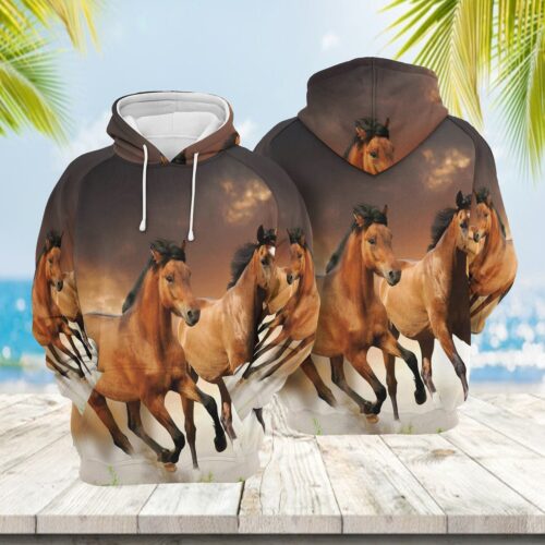 Horse Lover Sweatshirt Hoodie Equestrian Pullover Animal Lover Gift Horse Zip Hoodie image 1