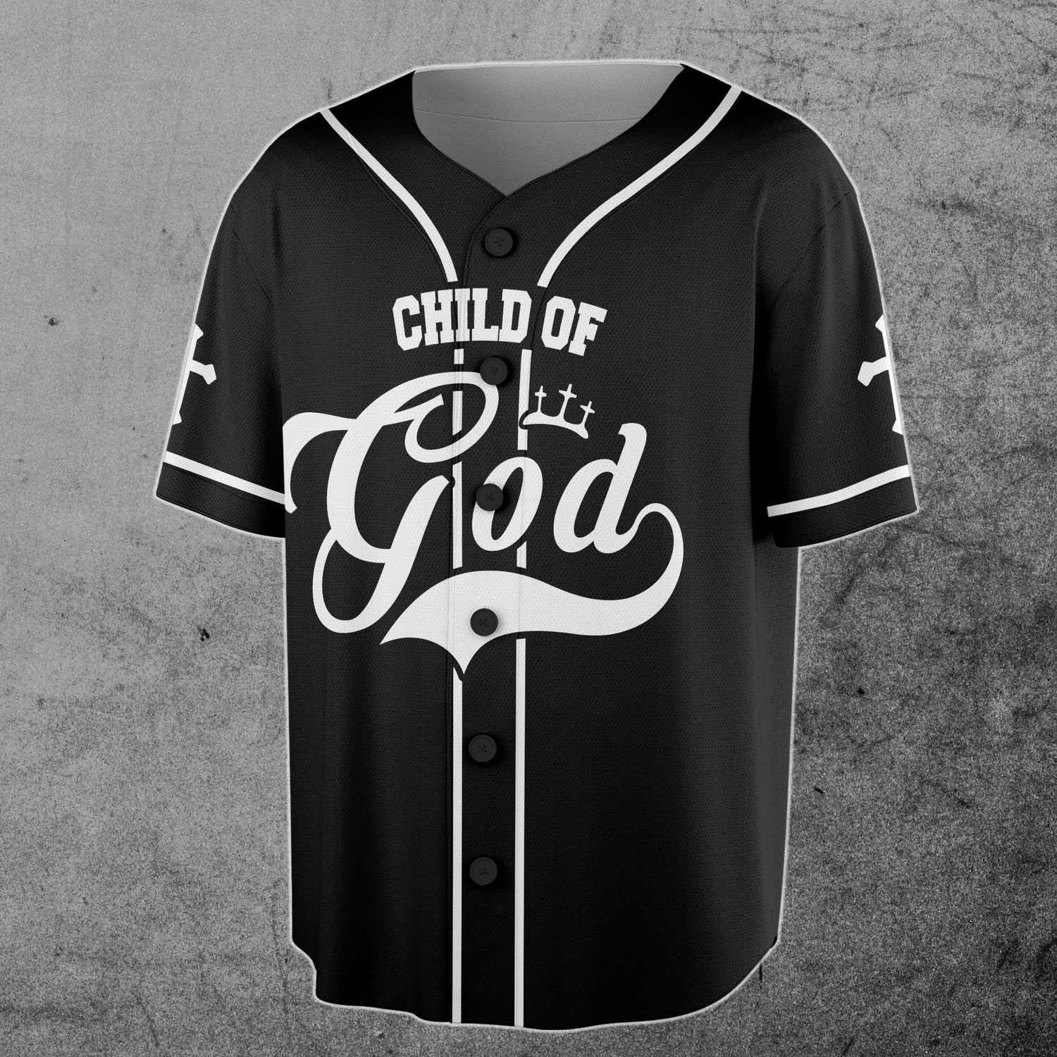 Custom Child of God Jesus Baseball Jersey with Name and Number S-5XL image 1