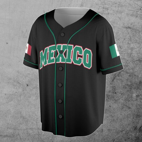 Personalized Mexican Eagle 3D Baseball Jersey S-5XL Custom Mexico Apparel image 1