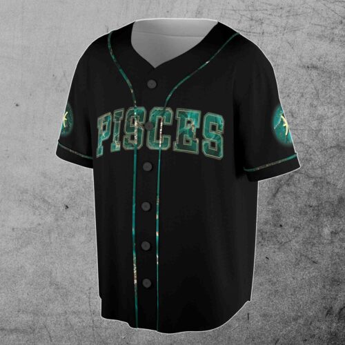 Pisces Baseball Jersey S-5XL Horoscope Birthday Gift Idea Zodiac Apparel image 1