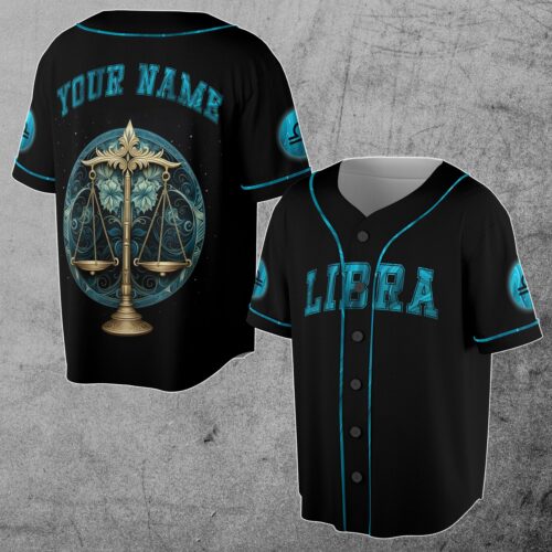 Libra Baseball Jersey S-5XL Horoscope Zodiac Lion Birthday Gift Idea image 0