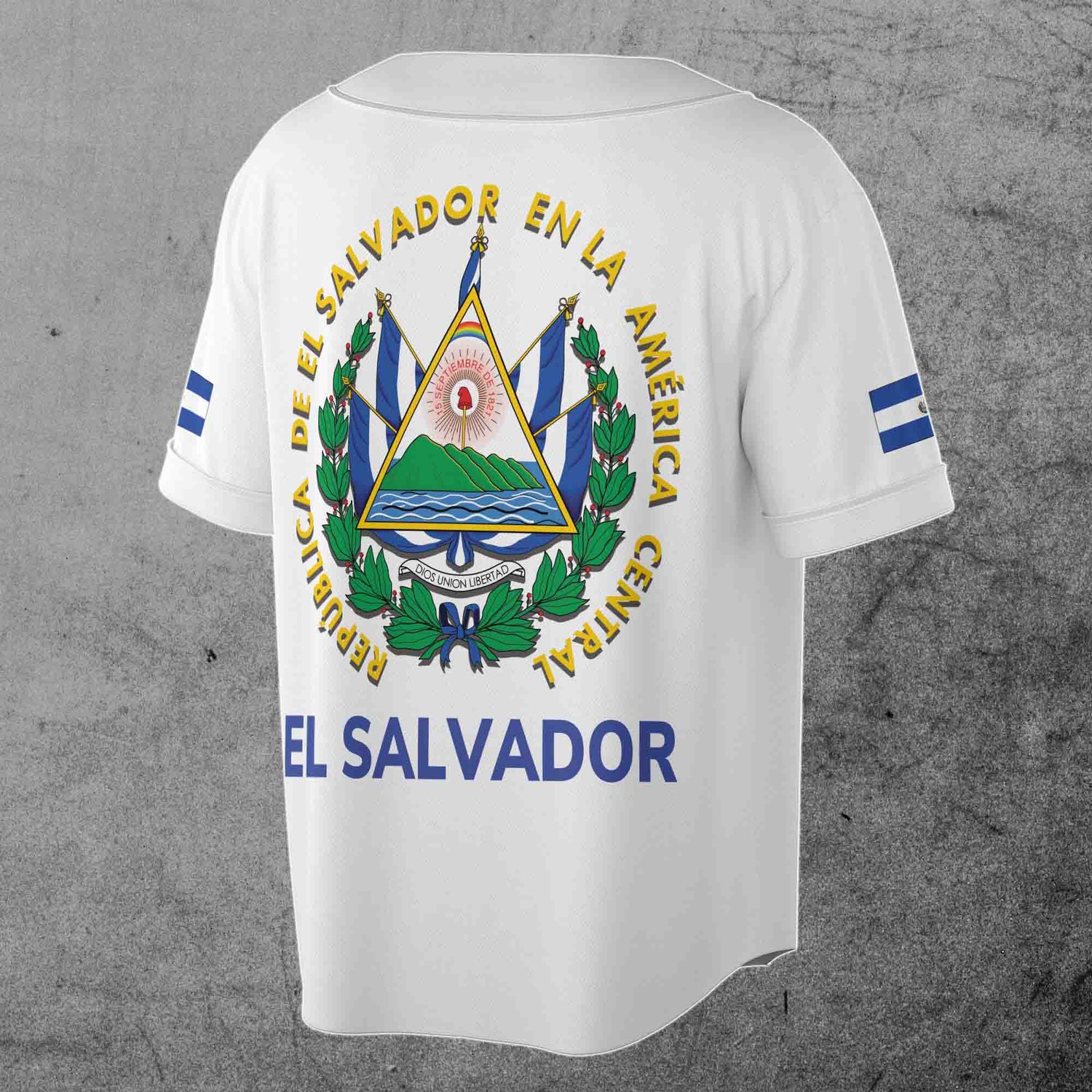 Custom El Salvador Baseball Jersey Shirt with Name Personalization S-5XL image 2