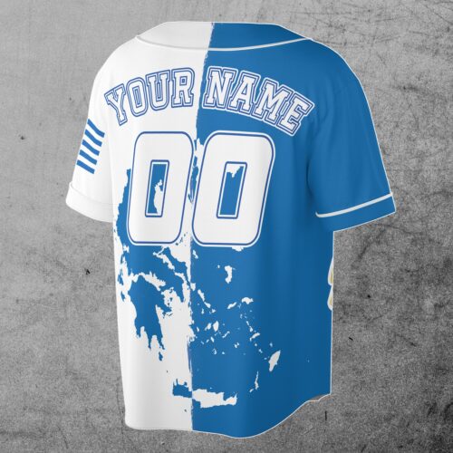 Personalized Puerto Rican Flag Baseball Jersey Custom Name & Number Boricua Spirit S-5XL image 1