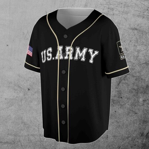 American Flag Army Brotherhood 3D Baseball Jersey Patriotic Apparel S-5XL image 1