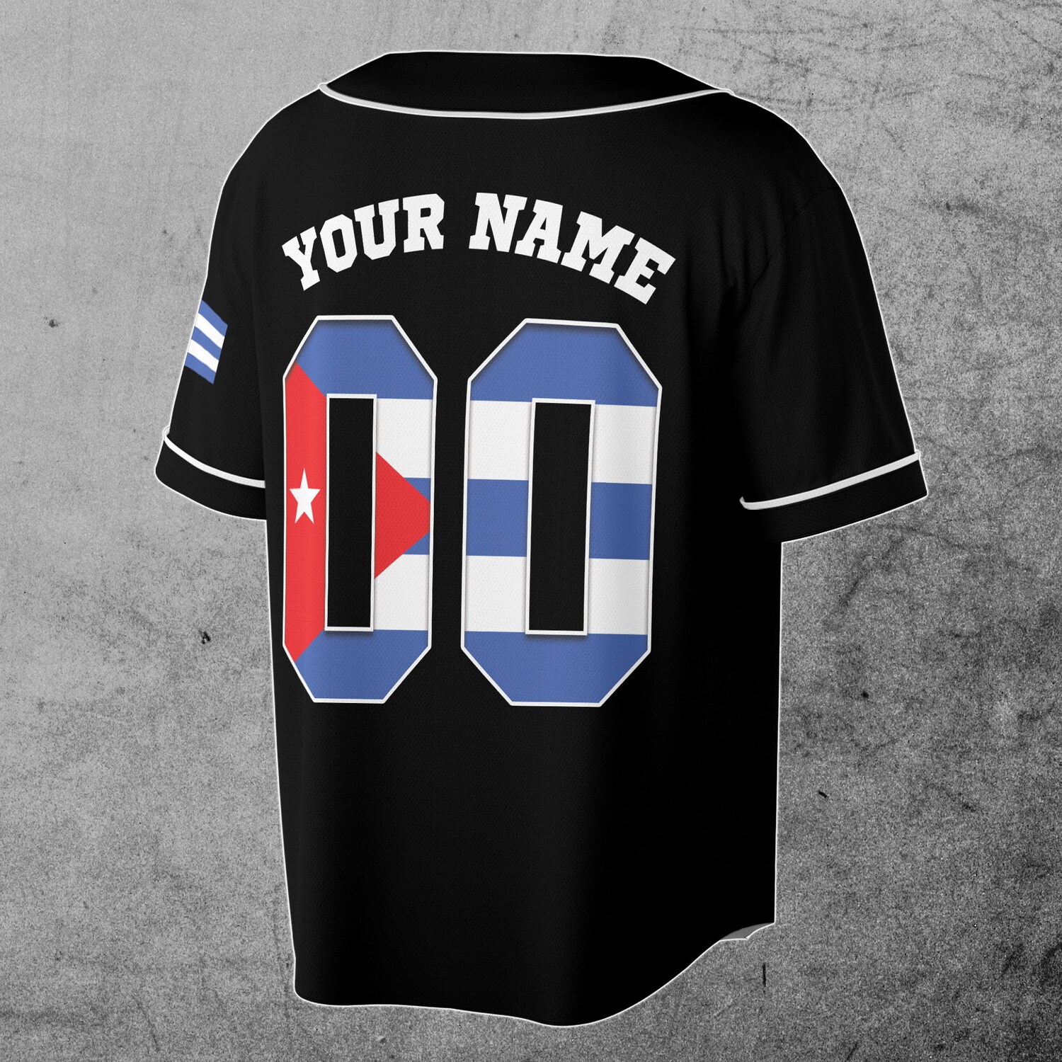 Personalized Puerto Rican Flag Baseball Jersey with Custom Name & Number S-5XL image 2