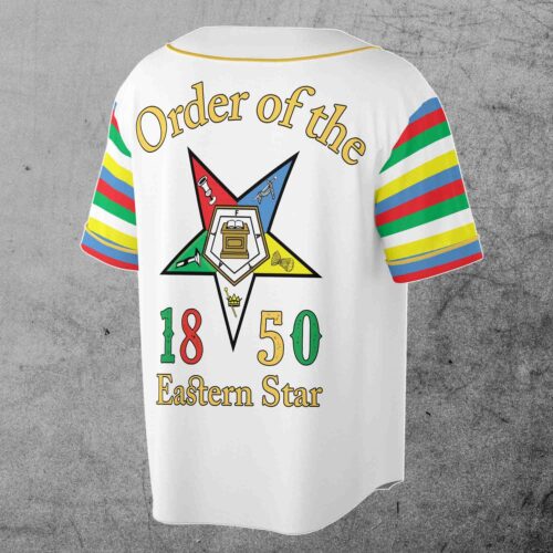 Custom Name Masonic OES Unisex Baseball Jersey Order of Eastern Star S-5XL image 1