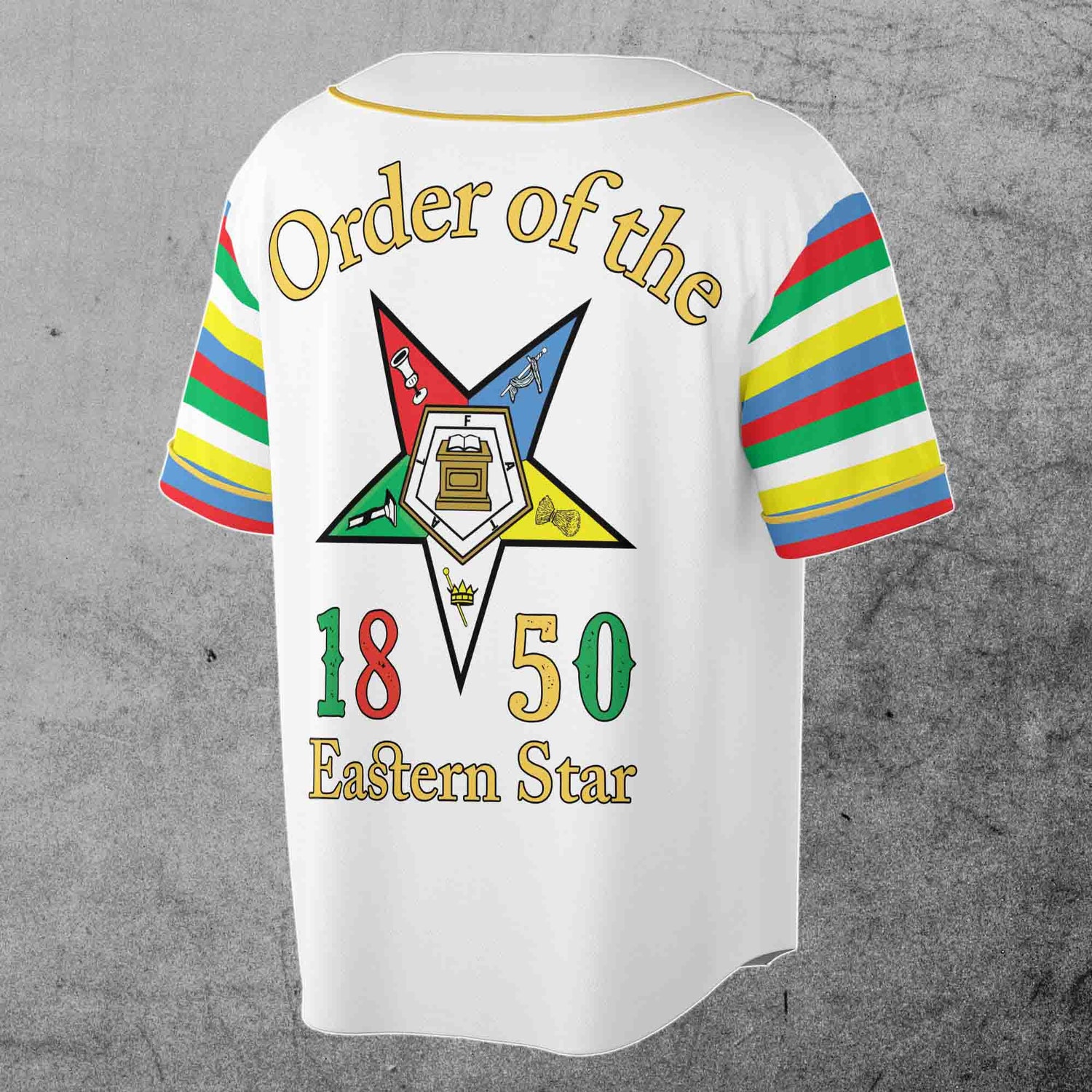 Custom Name Masonic OES Unisex Baseball Jersey Order of Eastern Star S-5XL image 1