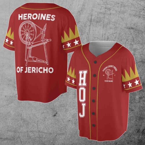 Personalized Heroines of Jericho HOJ OES Baseball Jersey Custom Name S-5XL image 0