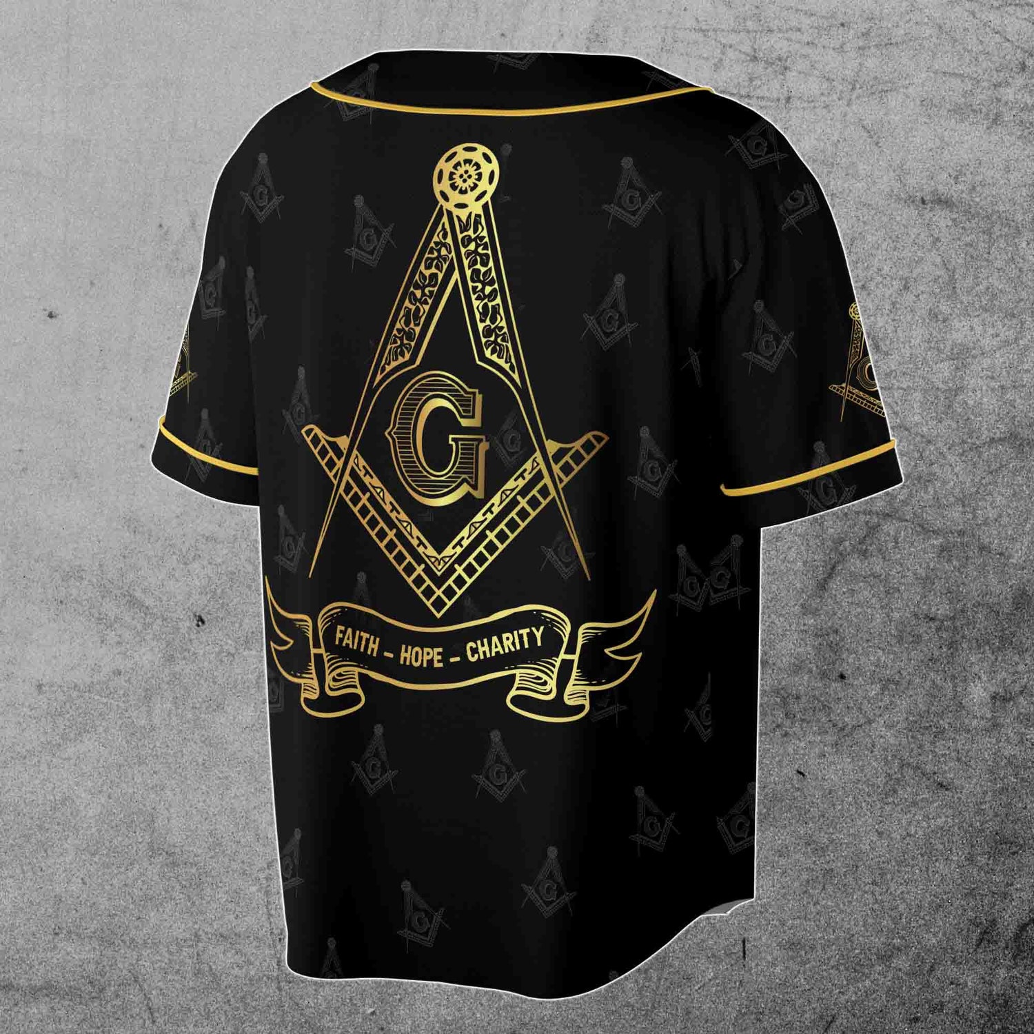 Personalized Freemasonry Masonic Baseball Jersey PHA Prince Hall Lodge Name S-5XL image 2