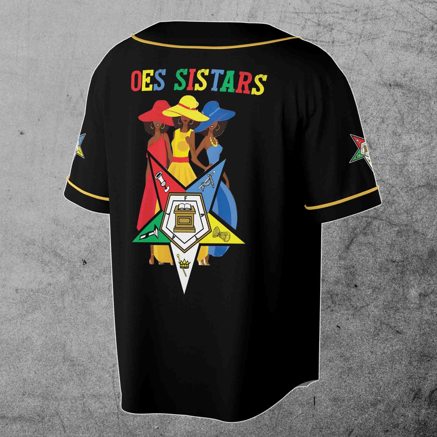 Personalized OES Sistars Order Of The Eastern Star Baseball Jersey Custom Name image 2