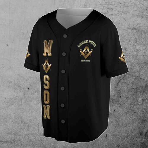 Personalized Freemasonry Baseball Jersey Custom Lodge Name Number Your Name S-5XL image 1