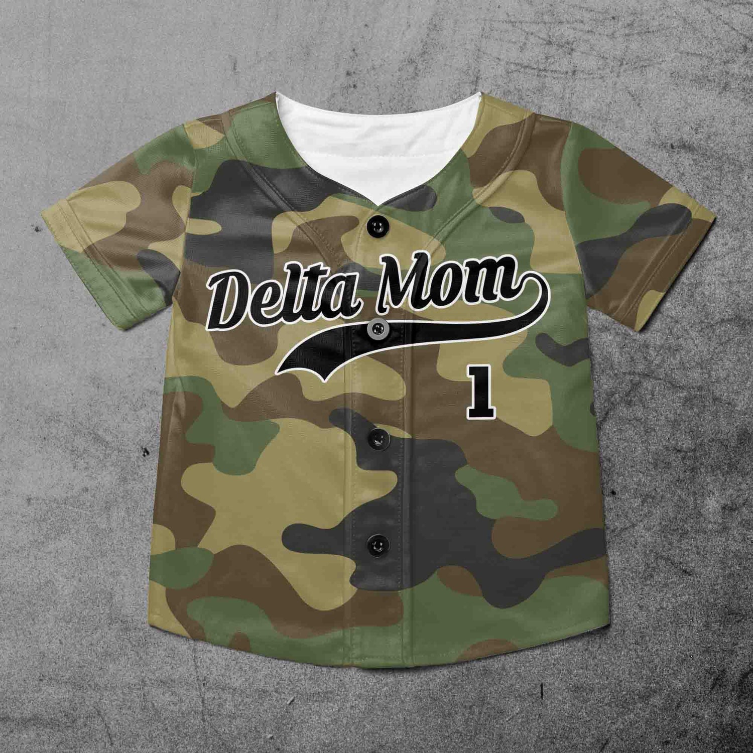 Personalized Camo Brown Baseball Jersey Custom Name Number & Team Youth & Adult S-5XL image 2