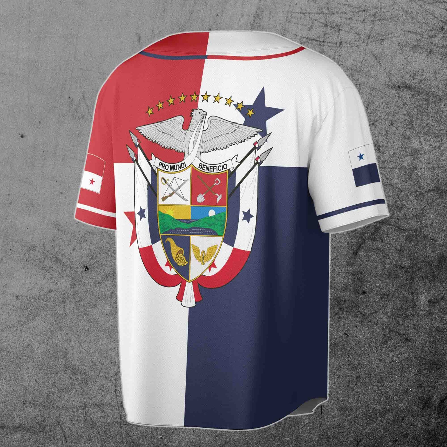 Custom Panama Flag Coat of Arms Baseball Jersey Personalized Name Sizes S-5XL image 2