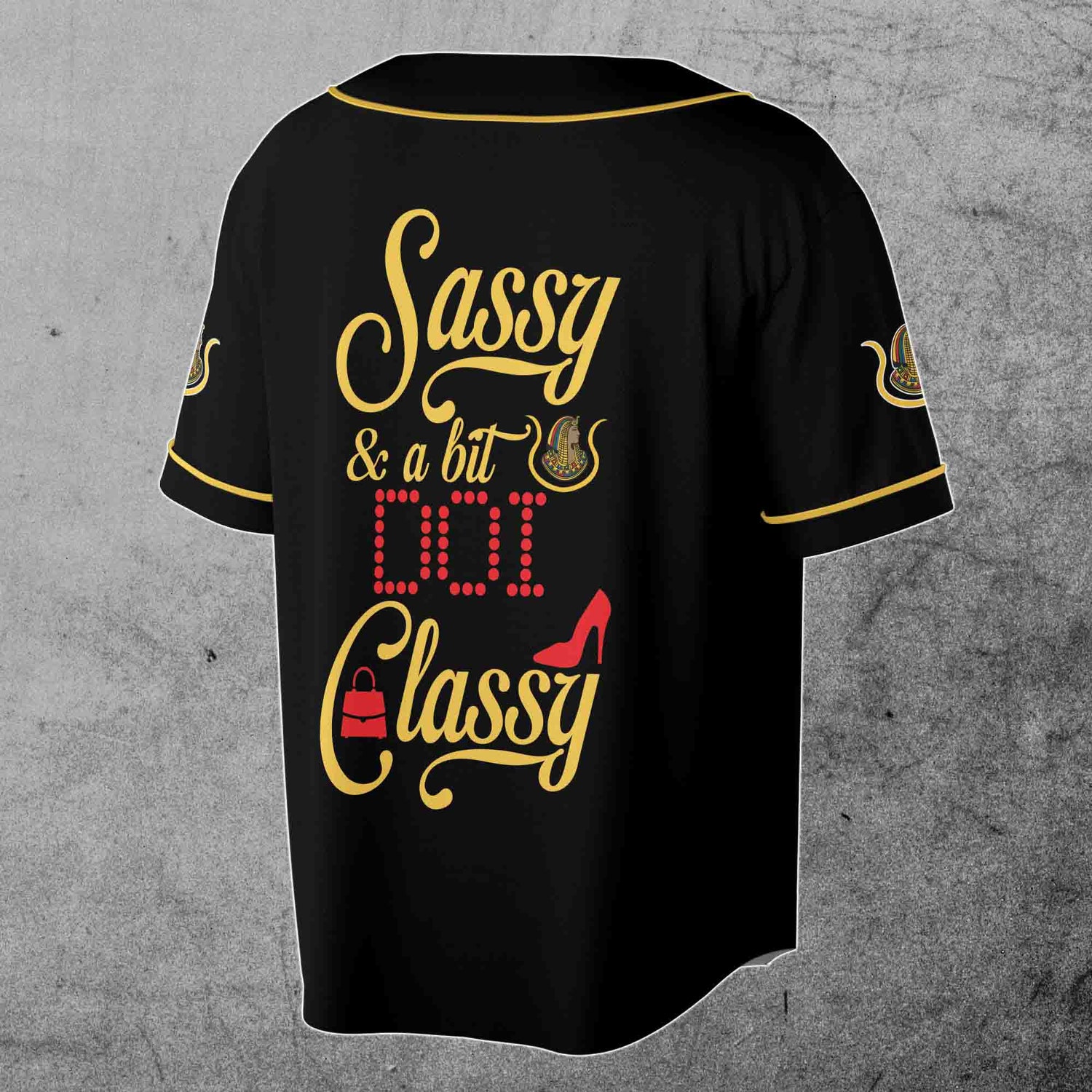 Custom Name Baseball Jersey Personalized Unisex Sassy Classy Court Name DOI S-5XL image 2