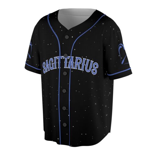 Sagittarius Zodiac Constellation Baseball Jersey Sizes S-5XL Astrology Star Shirt image 1