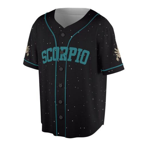 Scorpio Zodiac Constellation Baseball Jersey Sizes S-5XL Astrological Star Design image 1