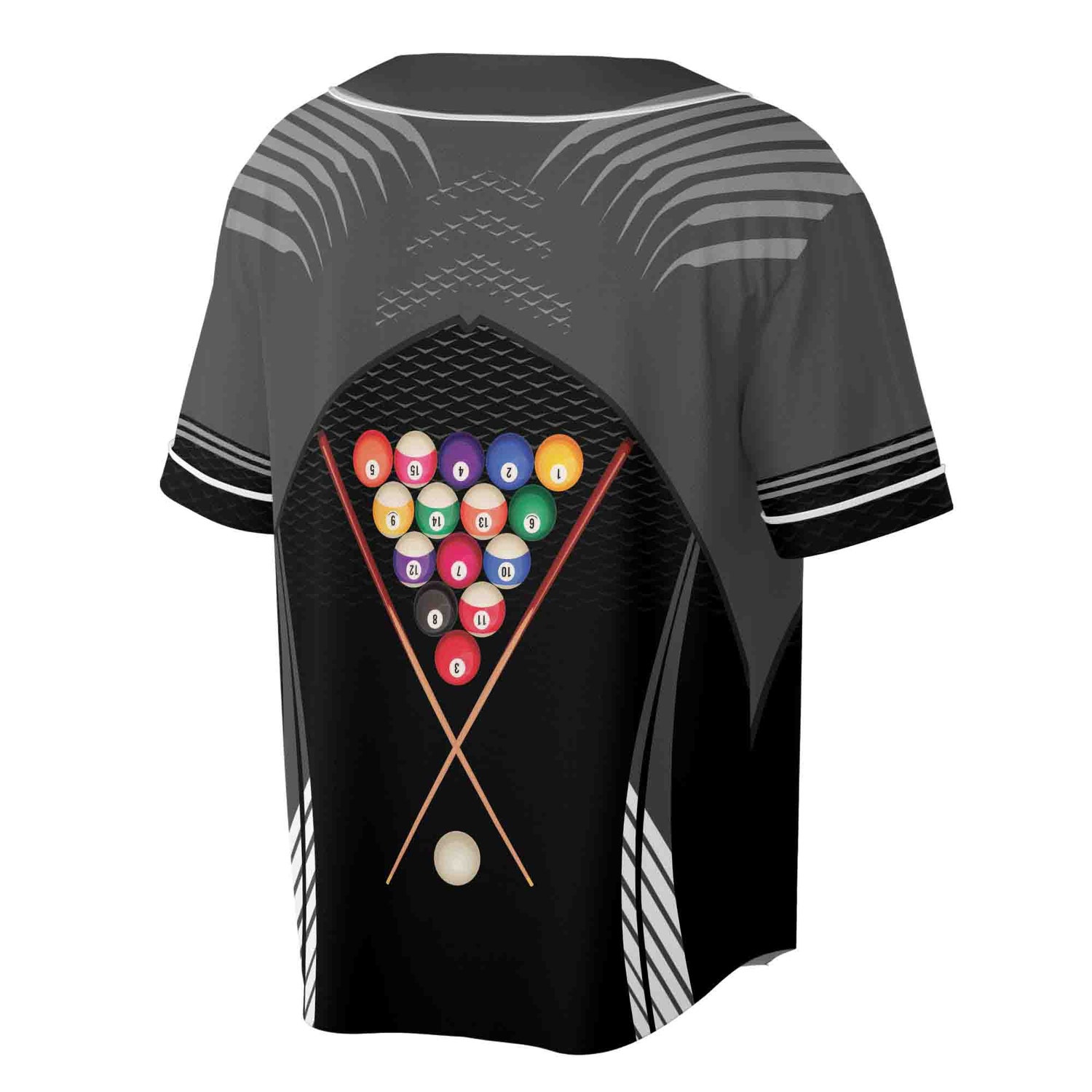 Personalized Billiard Club Baseball Jersey for Billiard Players S-5XL image 2