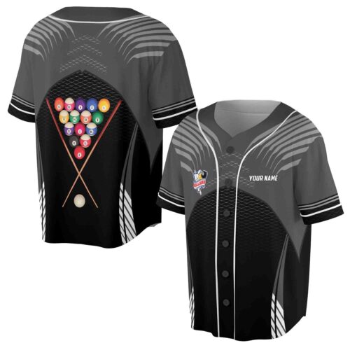 Personalized Billiard Club Baseball Jersey for Billiard Players S-5XL image 0