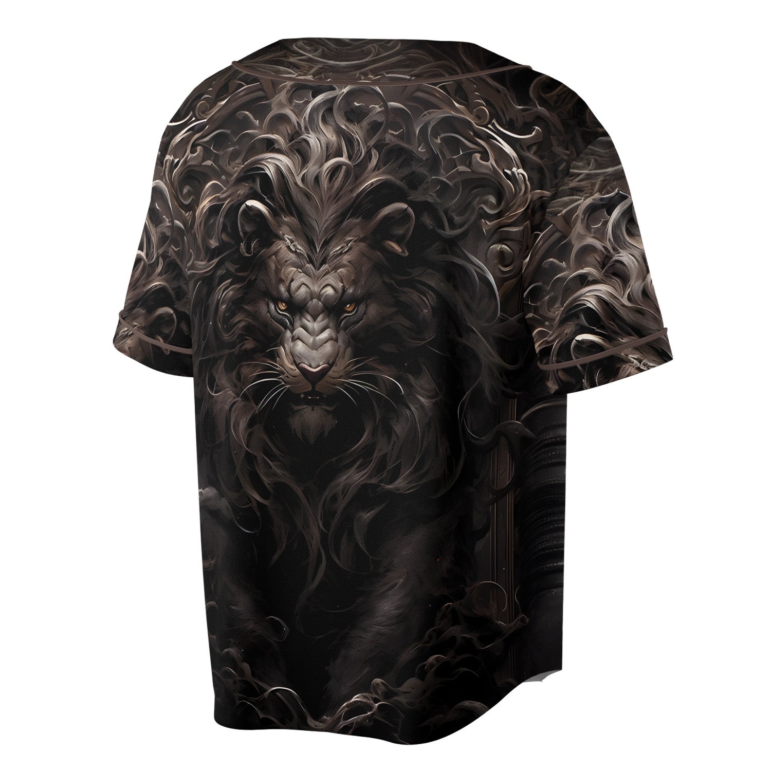 Grunge Gothic Lion Eyes Baseball Jersey Lion Lover Gift Sizes S-5XL image 2