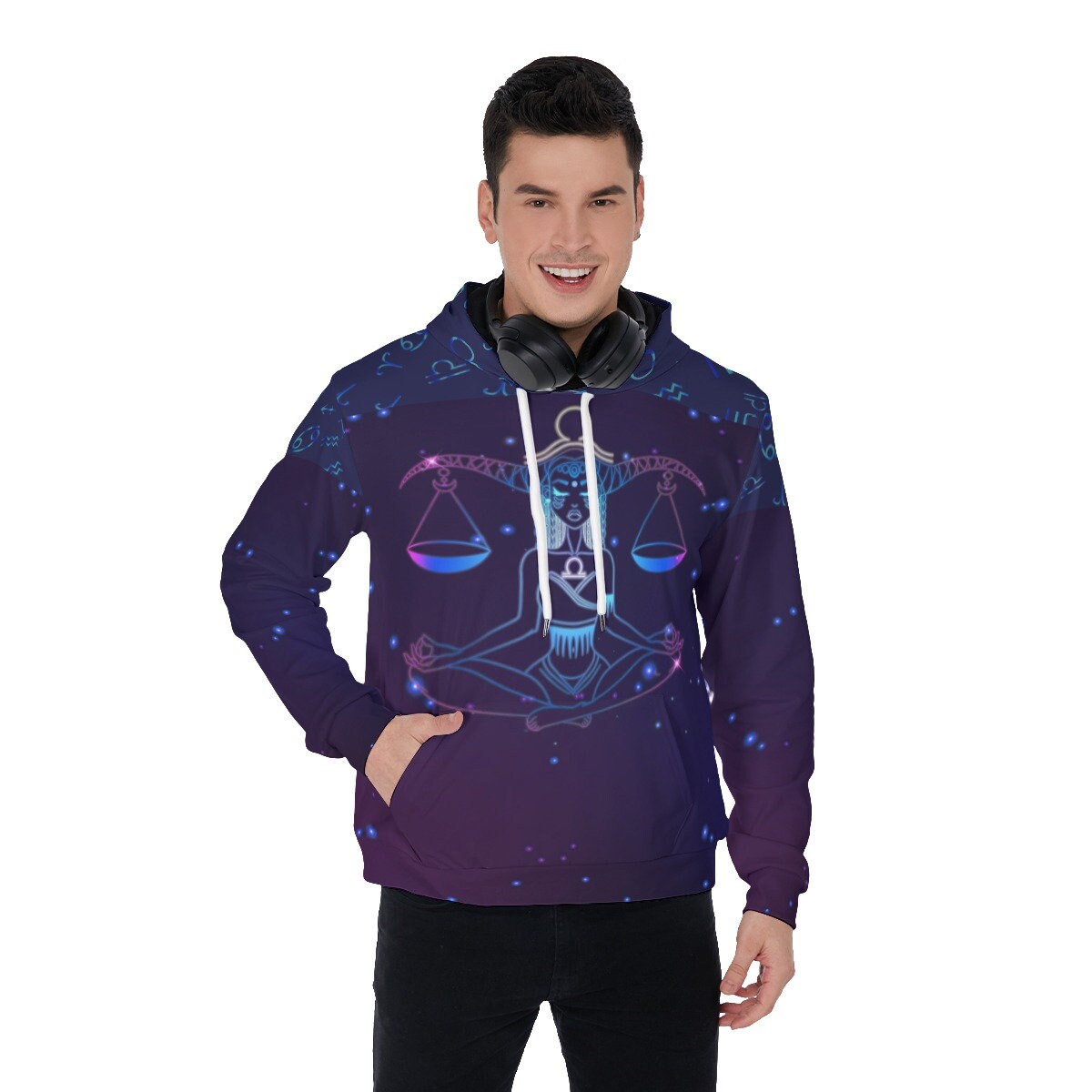 Libra Zodiac Unisex 3D Printed Hoodie Sweatshirt with Front Pocket Taurus Zodiac Gifts image 1