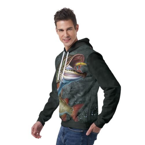 Unisex Musky Fishing Hoodie Pullover Sweatshirt with Front Pocket Gifts for Men & Women image 1